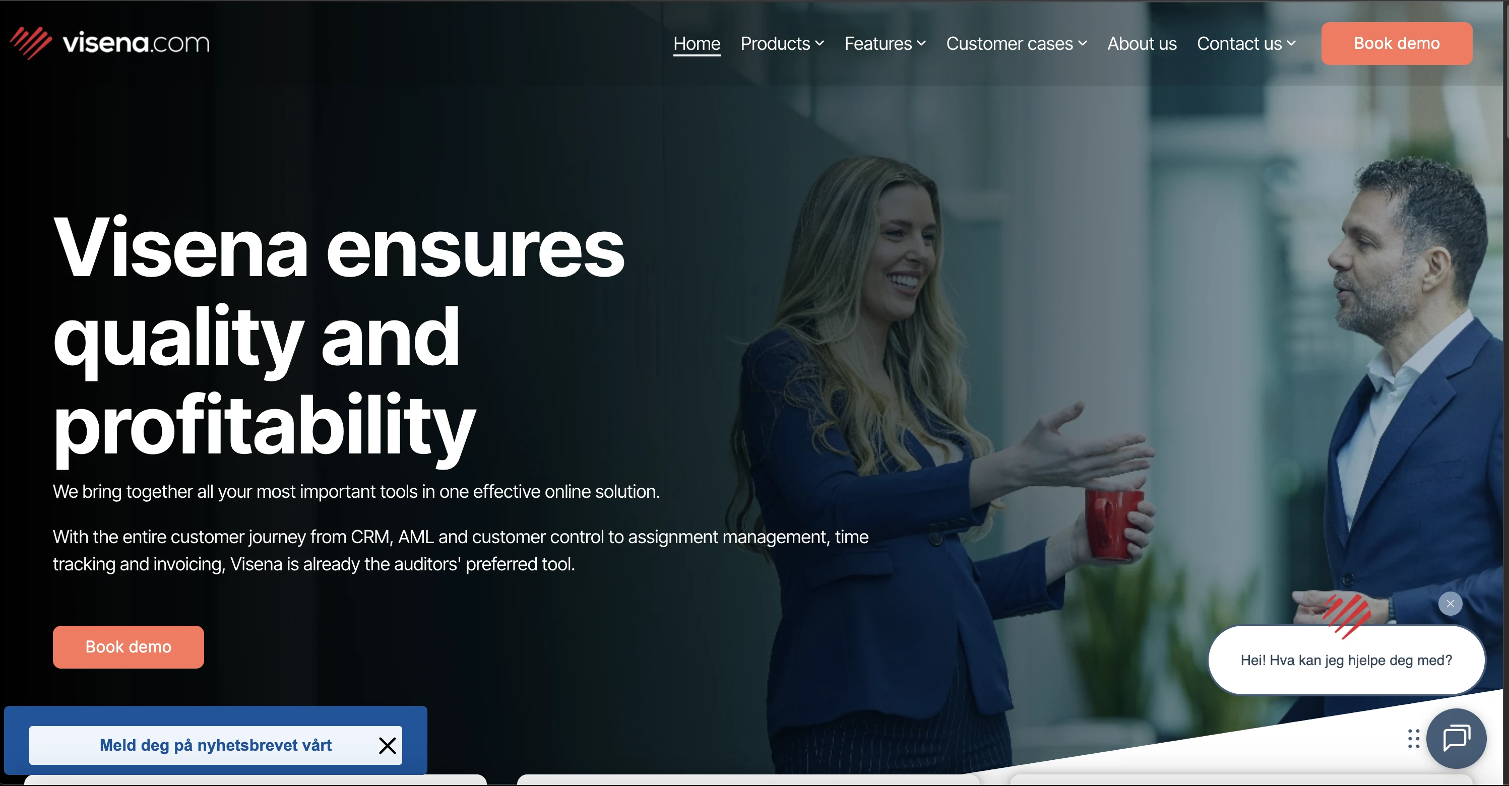 Visena Office Management platform by Shahariar Hossen using Scala, Lift Framework, and Spring Boot for Norwegian lawyers and accountants